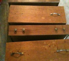 help, chalk paint, chalkboard paint, painted furniture, here are the drawers im working with