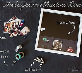 create a shadowbox for your instagram photos, crafts