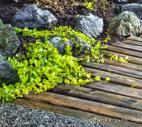 make a pallet wood walkway for your garden, diy, flowers, gardening, landscape, pallet, repurposing upcycling