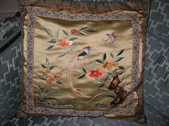 my dear mother s artwork amp sewing, crafts, Pillow Hand stitched needlepoint