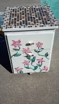 upcycled file cabinet, painted furniture, Front View