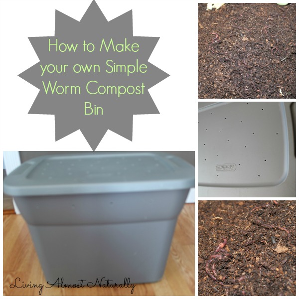 make your own simple worm compost bin, composting, gardening, go green