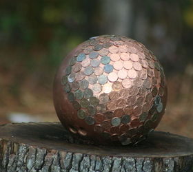 time to finish my penny gazing bowling ball, Pennies from heaven 0