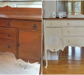 simple sideboard makeover with chalk paint, chalk paint, painted furniture