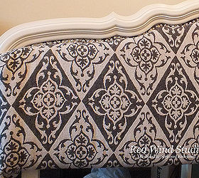 do i know what i am doing absolutely not but i am going try any ways, painted furniture, repurposing upcycling, reupholster, So I completed the headboard and it was shipped down to the US to reside in a girl s bedroom It was a difficult job and even the trip to its new owner was not a smooth one as it was shipped just a couple days before Hurricane Sandy arrived along the eastern sea board so there was a very long delay for it to reach its new home which thank goodness was not damaged in the storm and the family was fine