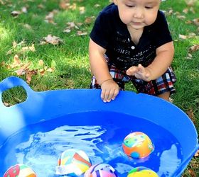 classic nautical first birthday, home decor, End of the season clearance drink buckets and water bomb balls make great toddler play time