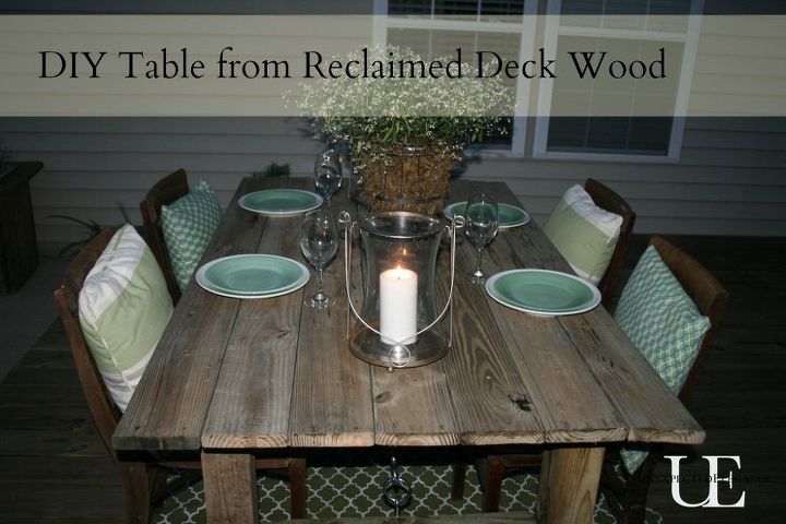 diy outdoor table from reclaimed decking, diy, how to, outdoor furniture, painted furniture, woodworking projects