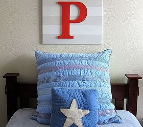 diy wall letter for preston s room, bedroom ideas, home decor, painting, wall decor
