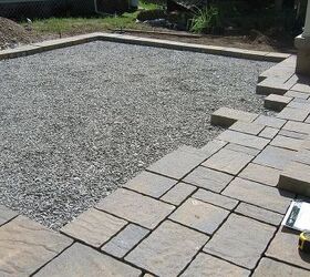 permeable paver patio amp rain garden, Picture depicting the stone layer below the patio during construction The thick layer of stone will collect and hold the rainwater during a storm and the water will be infiltrated into the ground