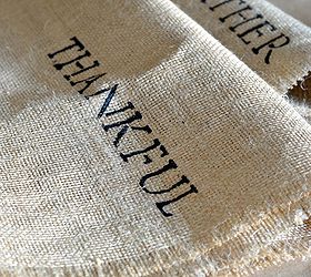 how to make a burlap stenciled table runner, crafts, seasonal holiday decor, thanksgiving decorations