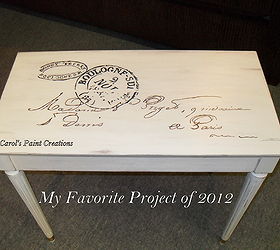 my favorite paint project of 2012 piano bench rehab, painted furniture, Ta Da