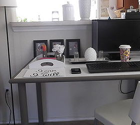 ikea desk makeover, chalk paint, craft rooms, painted furniture, After