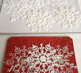 dollar store snowflake decor, crafts, seasonal holiday decor, Cut paper and lay out snowflakes in the pattern you desire