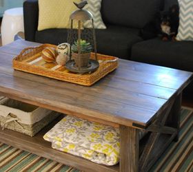 diy rustic coffee table, home decor, painted furniture, rustic furniture