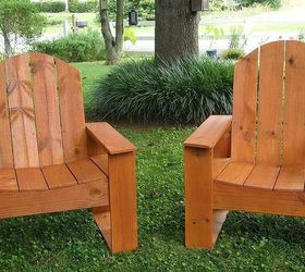 back yard fire pit and chairs, Stained outdoor chairs
