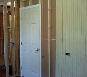 our progress on the room remodel, doors, home improvement, Doors temp installed for fit