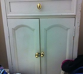 q need advice for this plain white cabinet, painted furniture, The cabinet front