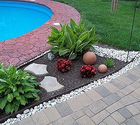 garden mulch beds mulch washing away drainage solution for patio, decks, landscape, outdoor living, patio, pool designs, After another view