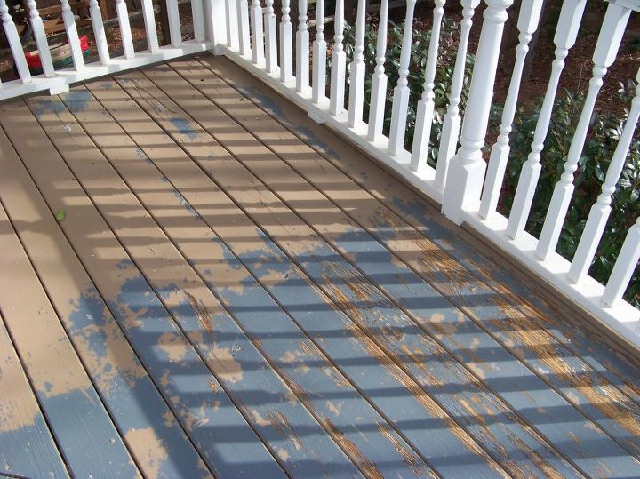 deck coating project with cemetitious paint blend coating fills in checked wood, decks, flooring, outdoor living, painting, Pressure washed loose material removed