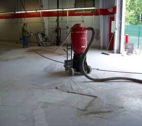 featured photos, Big jobs call for big tools check out the vacuum Epoxy is being removed and the surface prepped