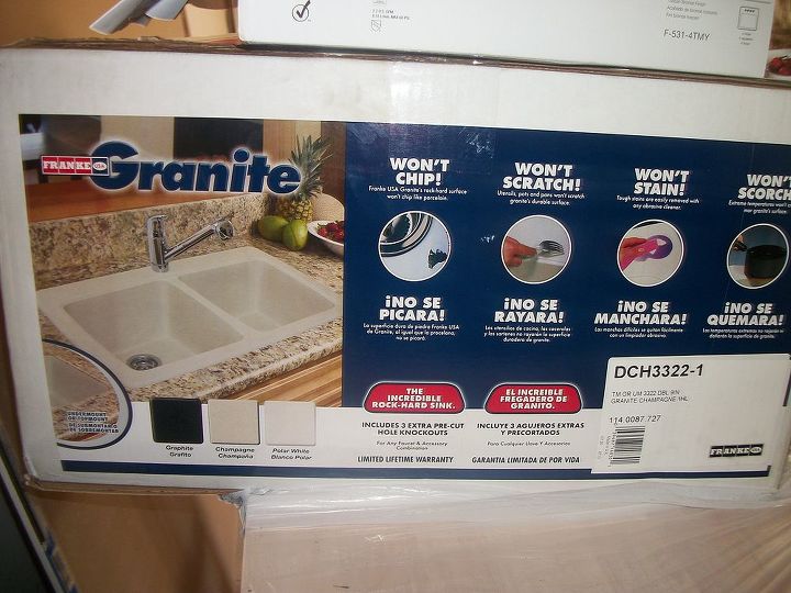 alternatives to stain sinks, our sink box notice the language
