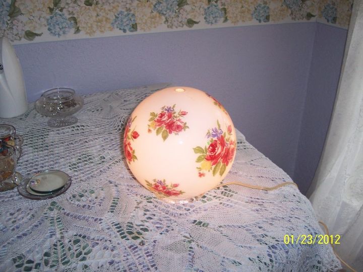 recycling a lamp globe, electrical, lighting