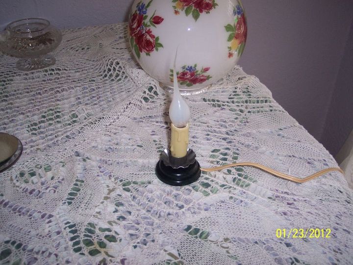 recycling a lamp globe, electrical, lighting, first find the light to use this one was at Lowe s