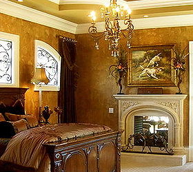 charlotte nc project i did several rooms several finishes here is the master, bedroom ideas, wall decor, Masterbedroom finishes in Charlotte NC project Walls are a textured strie with a random knockdown Ceiling is a Large Cracked Leather Finish