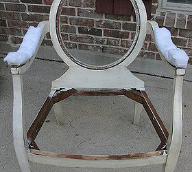 a diy french grain sack chair, painted furniture, rustic furniture