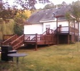 before and after pictures of a deck on lake lanier add on to existing deck added, decks, outdoor living, After