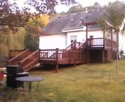 before and after pictures of a deck on lake lanier add on to existing deck added, decks, outdoor living, After