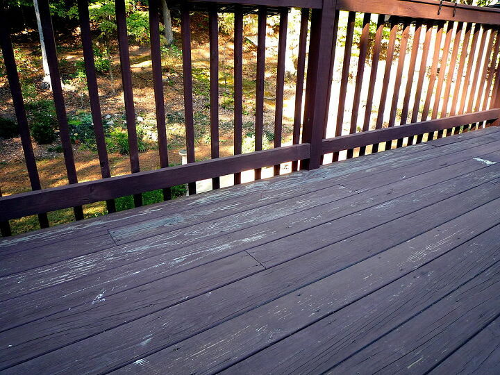 it s time to repaint the deck ugh it s only been painted once professionally, decks, outdoor living, painting