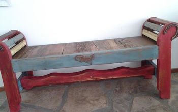 Before & After Lucky Horse Shoe Bench
