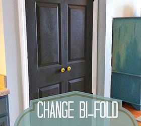 how to turn a bi fold door into a double door, closet, doors