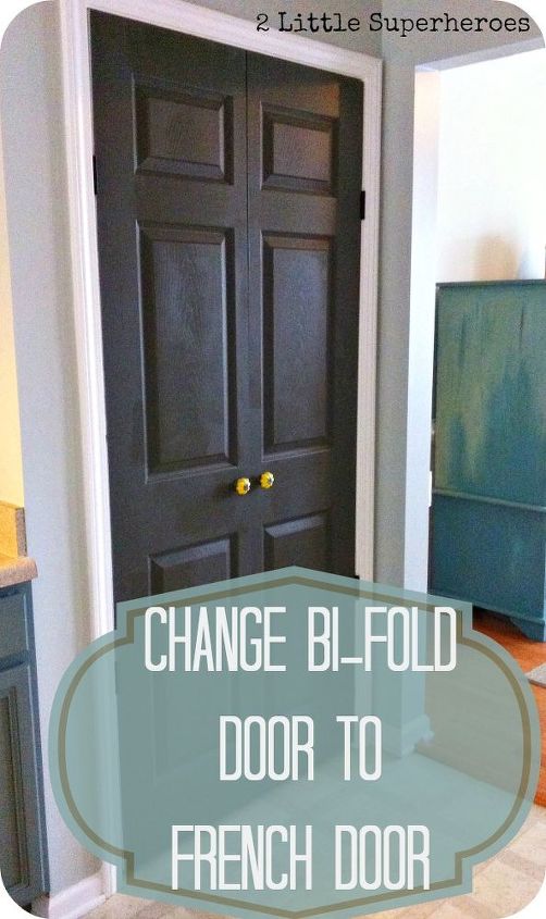 how to turn a bi fold door into a double door, closet, doors