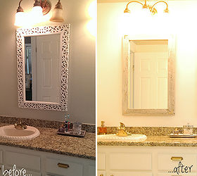 reclaimed fence vanity mirrors, diy, repurposing upcycling, Before and After