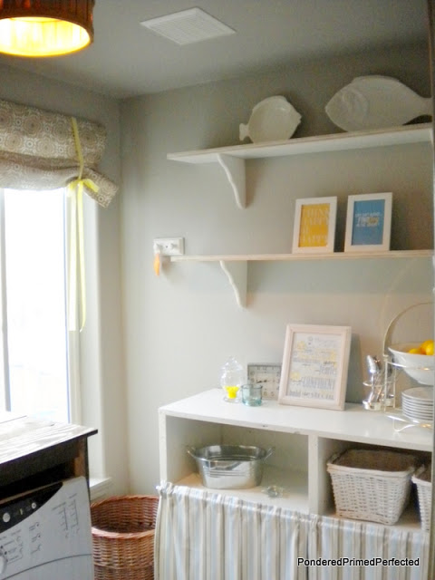 our always in progress home tour, home decor, Laundry makeover on the CHEAP Love this space