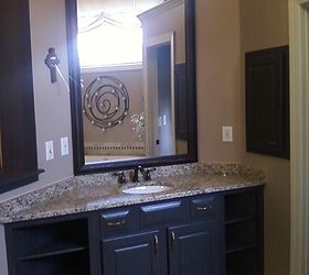 trough out old mirror no more frame it and make new looking beautiful framed, bathroom ideas, After
