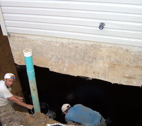 basement waterproofing, Install tar membrane
