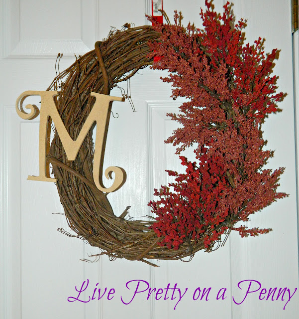cheap and easy fall wreath tutorial oh also takes less than an hour to complete, crafts, seasonal holiday decor, wreaths, My finished Fall wreath
