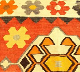 a different rug adds a pop of color to a small space, flooring, foyer, home decor, window treatments, This is a close up of the rug