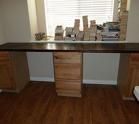 craft room work area table counter top, diy, how to, painted furniture, woodworking projects, Here it is Two seating areas just like I wanted