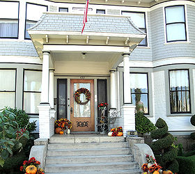 fall front porch decorations 2012, curb appeal, outdoor living, porches, seasonal holiday decor