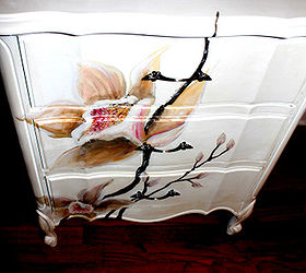this is my hand painted blossom desk, painted furniture