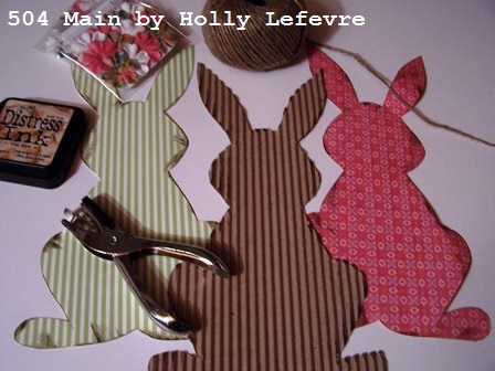 easy bunny banner, crafts, easter decorations, seasonal holiday decor