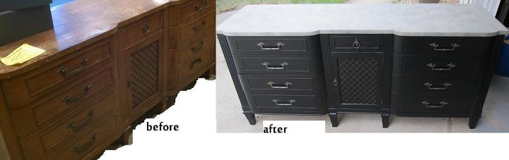 similar to buffet posted earlier w marble top but cheaper, painted furniture
