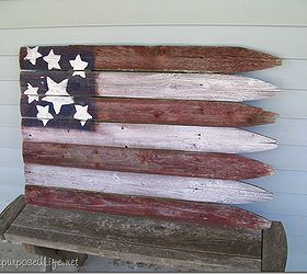 a roundup of reclaimed fence projects, diy, repurposing upcycling, Americana Flag