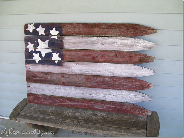 a roundup of reclaimed fence projects, diy, repurposing upcycling, Americana Flag