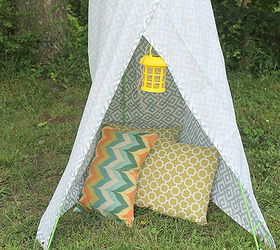 backyard tee pee from the dollar store, outdoor living