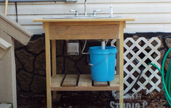 Build an Outdoor Sink and Connect It to the Outdoor Spigot